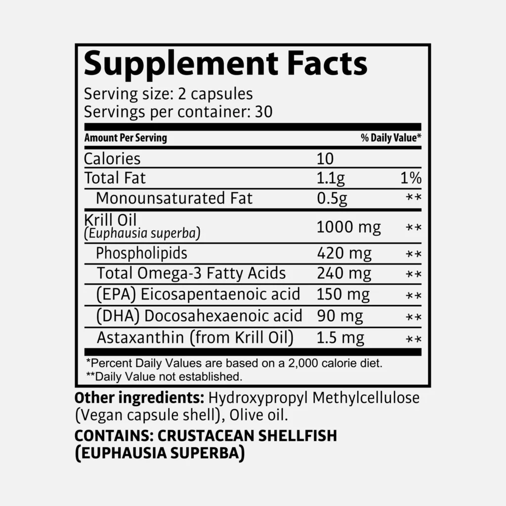Krillöl  – Premium Omega 3